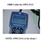 OBD2 16Pin Cable Replacement for Cornwell OWC 3111 scanner